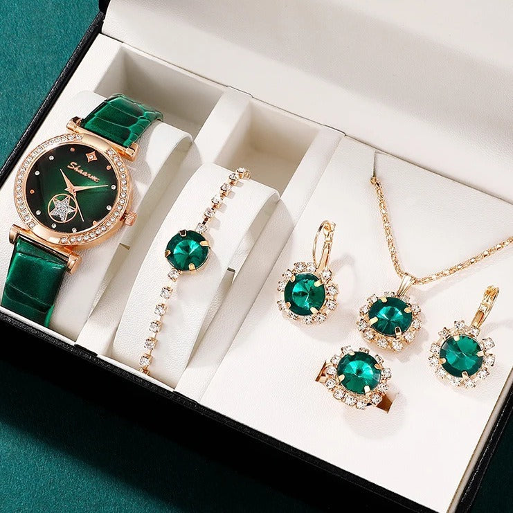 Emerald Elegance smyckesset