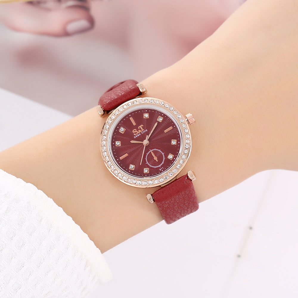 Elegant Diamond Watch Set – 4-delad samling