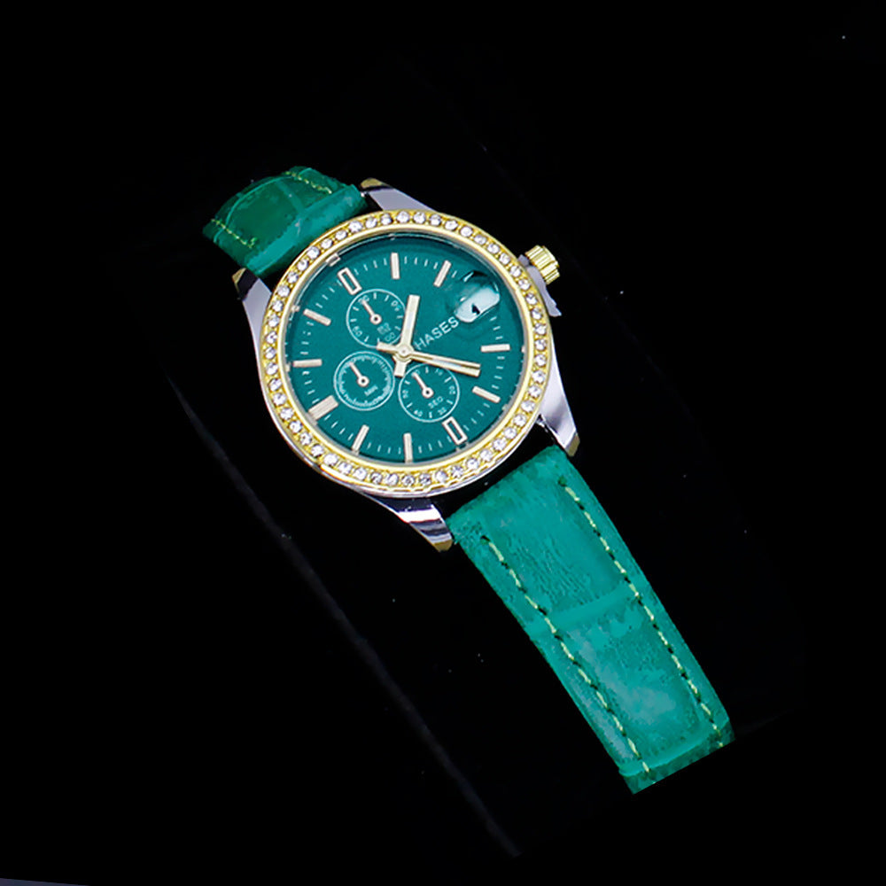 Lyxiga fyrkantiga smycken Watch Set – 5-delad elegans